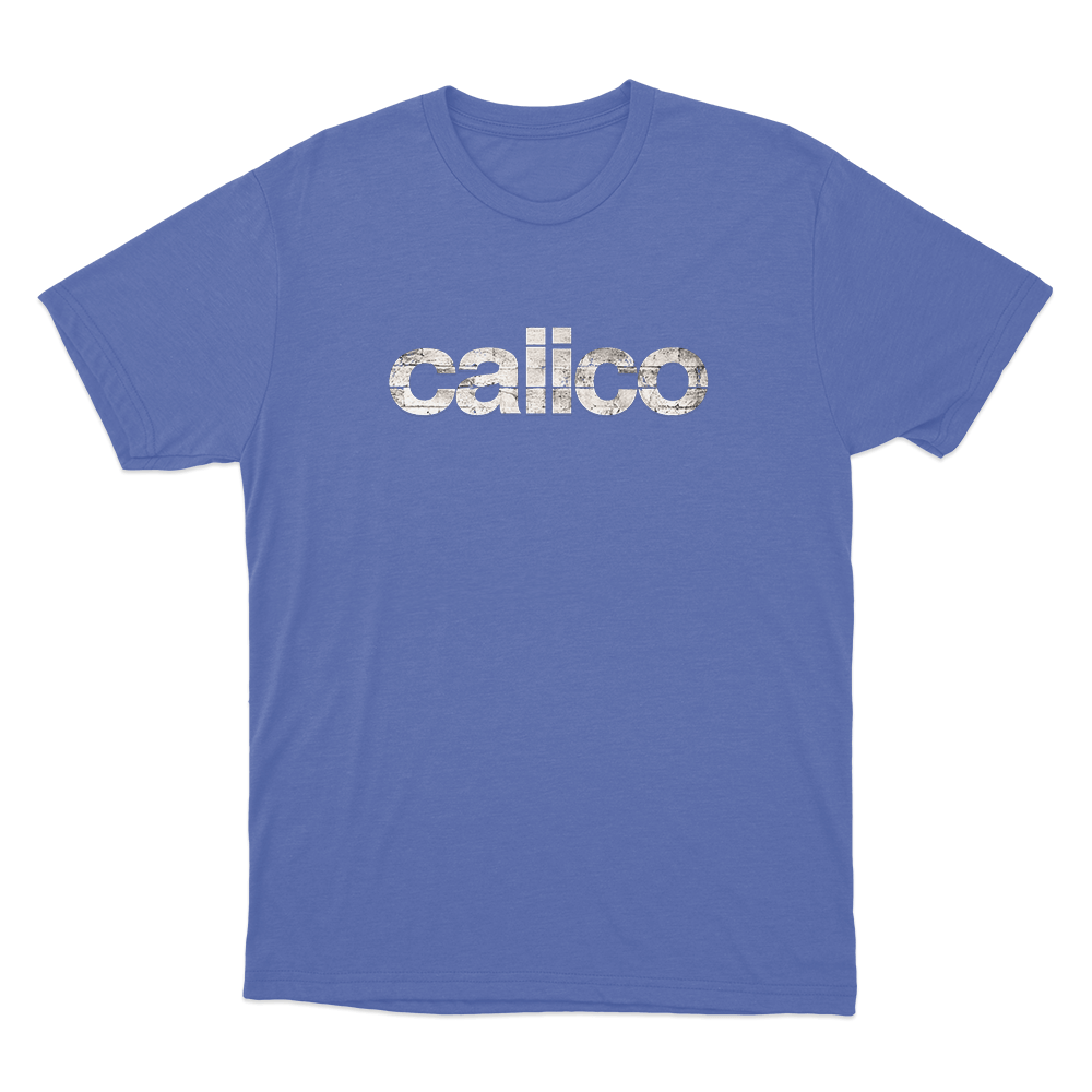 Calico Unisex T Shirt Blue Calico Unisex T Shirt Blue
