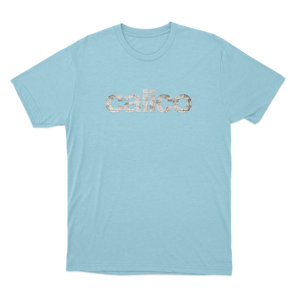 Calico Unisex T Shirt Sky Blue Calico Unisex T Shirt Sky Blue