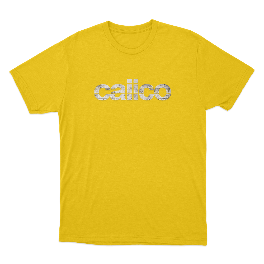 Calico Unisex T Shirt Yellow Calico Unisex T Shirt Yellow