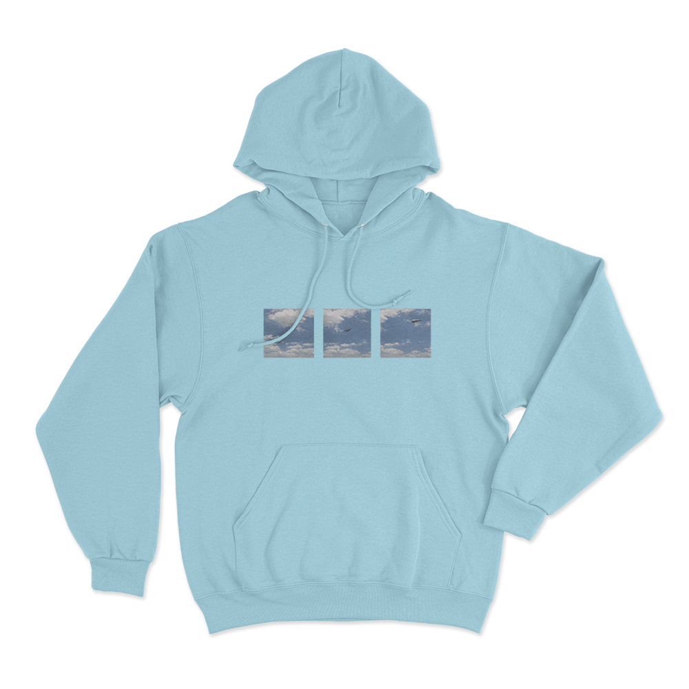 Trail of Kisses Unisex Hoodie Sky Blue Trail of Kisses Unisex Hoodie Sky Blue